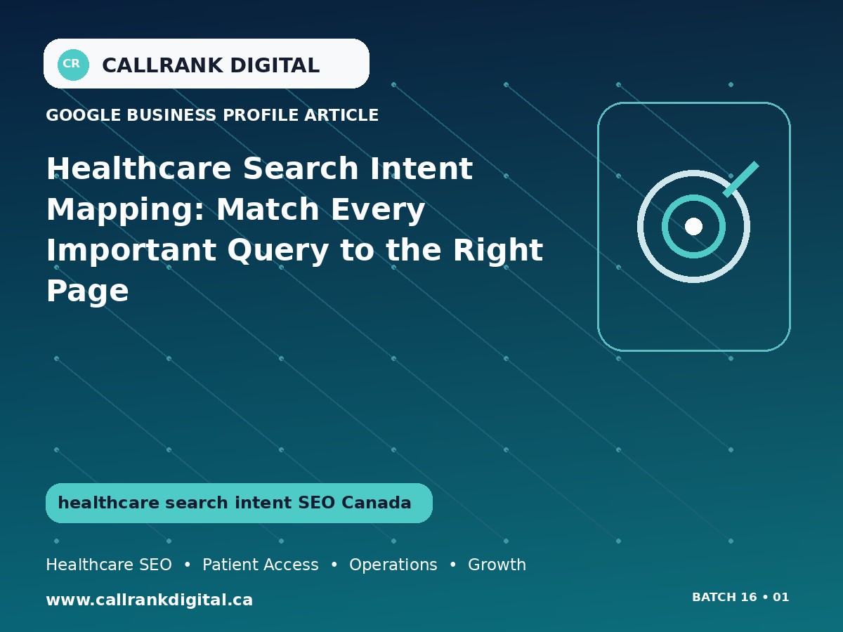 SEO healthcare marketing analytics Canada